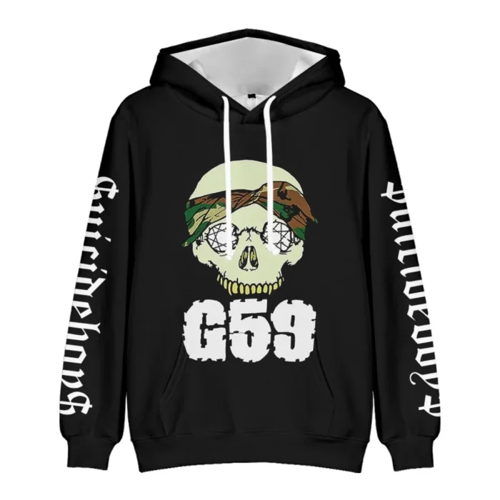Suicideboys Merch G59 Record Long Sleeve Black Hoodie