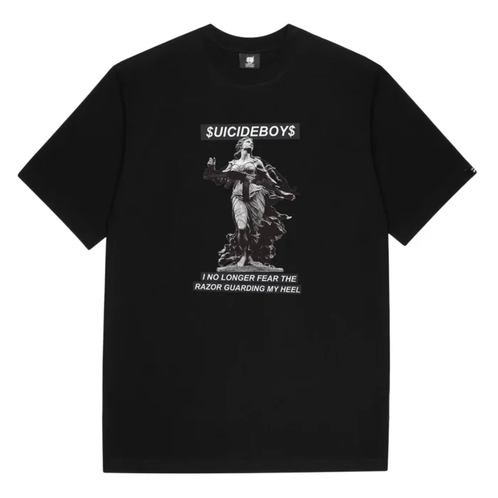 Guarding My Heel G59 Black T Shirt